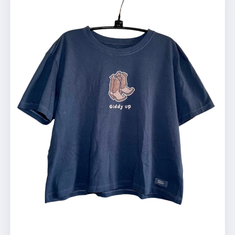 Life Is Good Gray Women's Tee